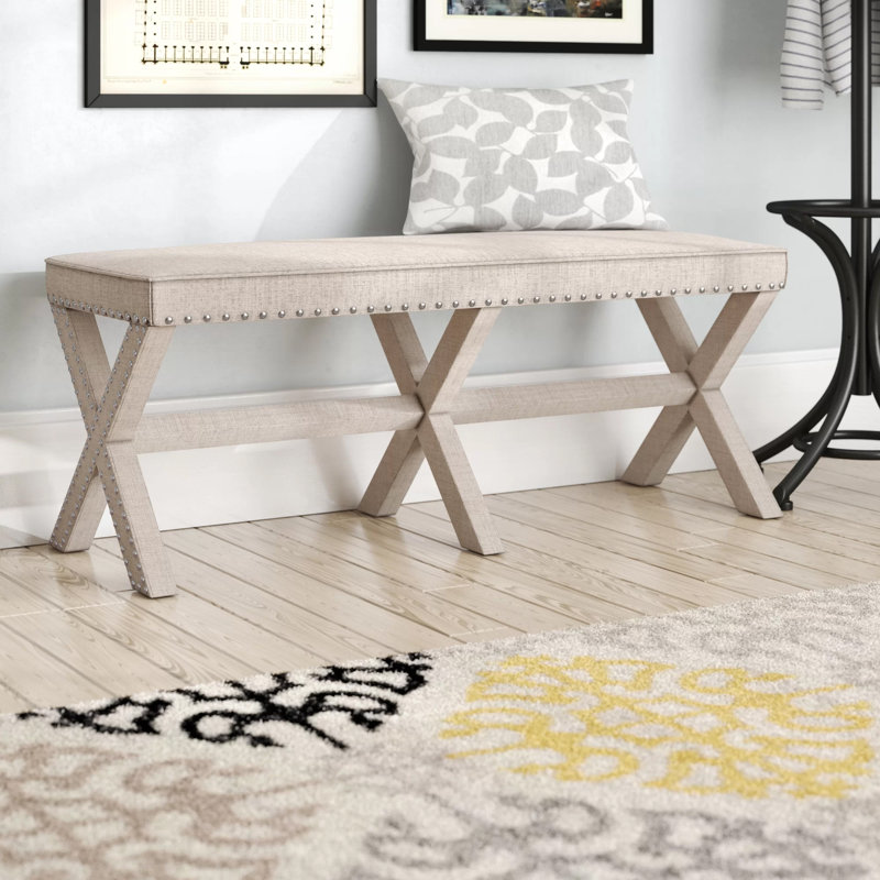 Darby Home Co Wynwood X Base Upholstered Bench & Reviews Wayfair